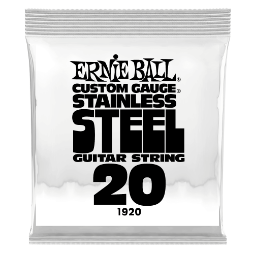 Ernie Ball 1920 струна одиночная для электрогитары Серия Stainless Steel Калибр: 20 Сердцевина: