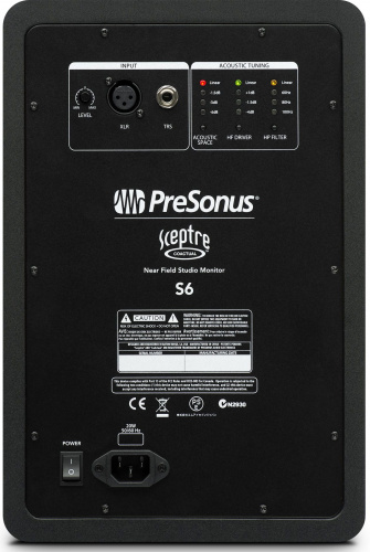PreSonus Sceptre S6 активный студийный монитор (bi-amp) 6,25"+1" 90+90Вт 42-23000Гц 109дБ(пик) фото 3