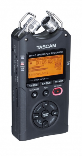 Tascam DR-40 портативный PCM стерео рекордер с встроенными микрофонами, Wav/MP3 фото 5