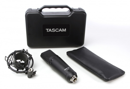 TASCAM TM-180 студийный конденсаторный микрофон с позолоченной мембраной 34 мм, кардиоида, пластиковый кейс фото 3