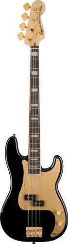 SQUIER 40th ANN P Bass LRL Black бас-гитара, цвет черный