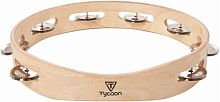 TYCOON TBW-10S BB Тамбурин, цвет: натуральный, материал: дерево, медные джинглы