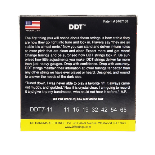 DR DDT7-11 DDT струны для 7-струнной электрогитары 11 65 фото 2