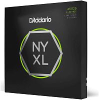 D'Addario NYXL45125 Струны для пятиструнной бас гитары Long, Light/Medium, 45-125
