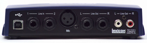 Lexicon Alpha внешняя звуковая карта с USB, 2 вх/ 2 шины/ 2 вых фото 4