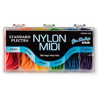 Dunlop Nylon Midi Standard Display 4432 коробка с медиаторами, 053,067,080,094,107,114 36шт, 216шт
