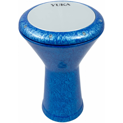 YUKA DRBE-5BL Египетская дарбука (думбек), гофрированная, цвет: голубой, 8,5' (22см) x 17 фото 3