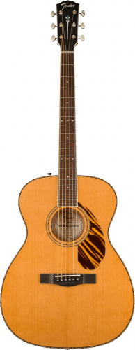 FENDER PO-220E Orchestra Natural электроакустическая гитара, цвет натуральный, кейс в комплекте