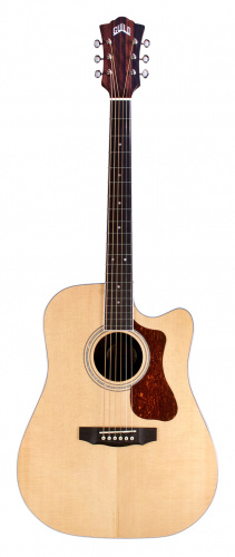 GUILD D-260CE Deluxe, гитара электроакустическая, форма корпуса - дредноут, цвет - натуральный, верхняя дека - массив ели, корпу фото 4