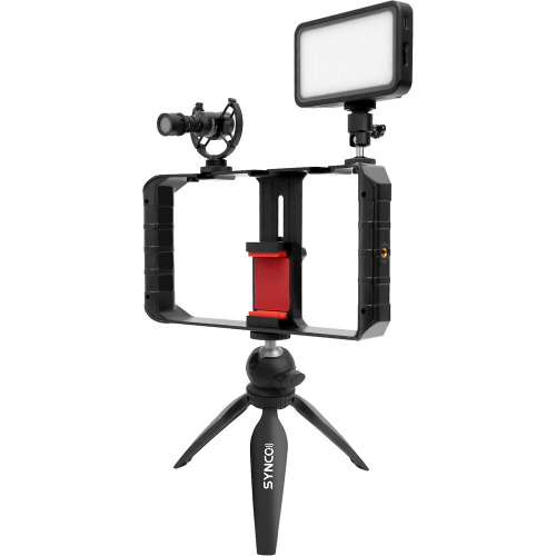 Synco Vlogger Kit 1 набор для влогеров микрофон кабель для телефона/камеры ветрозащита шокмаунт,