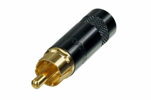 Neutrik Rean NYS352BG кабельный разъём RCA male, черненый корпус для кабеля 6мм, золоченые контакты,