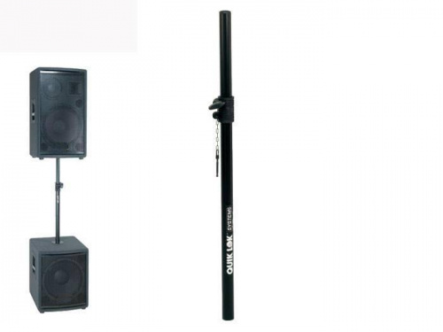 QUIK LOK S203 соединительная стойка для акустических систем с регулируемой высотой, высота 73-112 см, диаметр трубы 35 мм. фото 3
