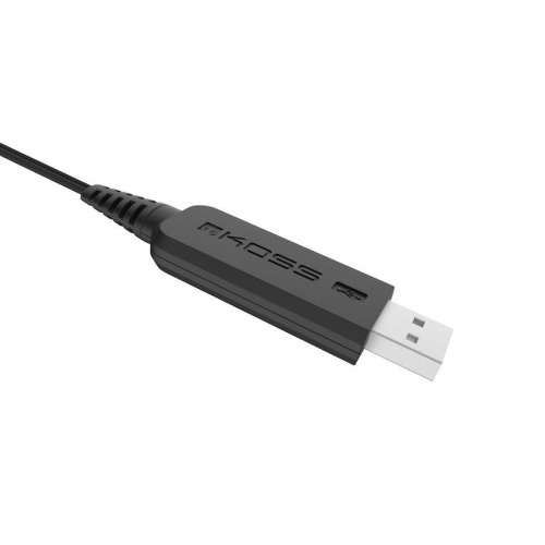KOSS CS-195 USB Гарнитура. Частотный диапазон 20 Гц - 22 кГц, чувствительность 102 дБ, сопротивление 32 Ом, USB штекер. В комплекте: краткое руководст фото 4