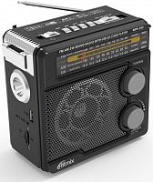 RITMIX RPR-202 BLACK ФМ/АМ/СВ 3-х диапазонное радио (ФМ: 88-108 МГц), с разъемом для наушников, с разъемом ЮСБ/СД/микроСД, c возможностью зарядки, вст