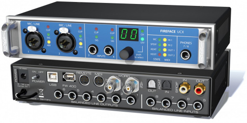 RME Fireface UCX - 36 канальный, 192 kHz USB & FireWire аудио интерфейс, 9 1/2", 1U фото 4