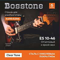 Bosstone Clear Tone ES 10-46 Струны для электрогитары сталь с никелевым покрытием калибр 0.010-0.046