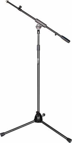 Lux Sound MS005T Стойка микрофонная типа "журавль", 100-170см, бум телескопический 64-118см с металлическим фиксатором, держатель для кабеля, резинова