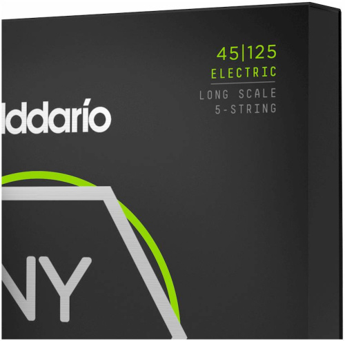 D'Addario NYXL45125 Струны для пятиструнной бас гитары Long, Light/Medium, 45-125 фото 2