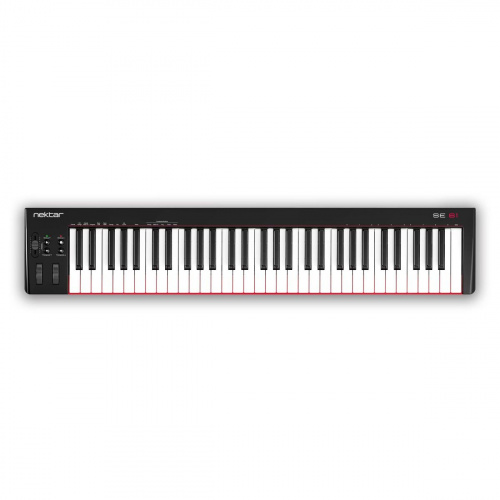 Nektar SE61 USB MIDI клавиатура, 61 клавиша, пяти октавная клавиатура, Bitwig 8 track, вес 3 кг