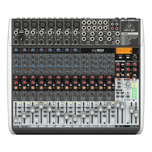 Behringer QX2222USB микшер, 16каналов, 3-х полосный эквалайзер DSP KLARK TEKNIK, USB интерфейс фото 2