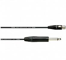 Cordial CPI 1 FP-RT 3 инструментальный кабель XLR female 3-контактный/моно-джек 6,3 мм, 1,0 м, черный