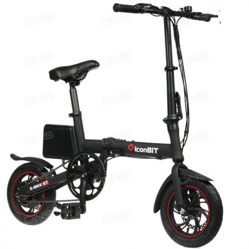iconBIT E-bike K7 Электровелосипед, 12" колеса, складная алюминевая рама, мотор 250 Вт, макс. скорос фото 2