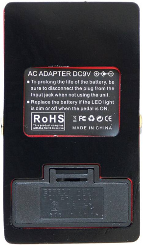 TOMSLINE AOD-1 Педаль эффектов Overdrive Distortion, питание от БП и батареи 9в фото 2