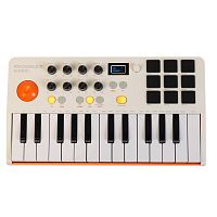 ROCKDALE Element White, компактная миди-клавиатура, 25 клавиш, цвет белый