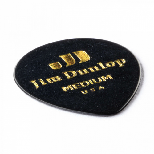 Dunlop Celluloid Black Teardrop Medium 485P03MD 12Pack медиаторы, средние, 12 шт. фото 2