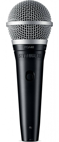 SHURE PGA48-QTR-E кардиоидный вокальный микрофон c выключателем, с кабелем XLR -1/4.