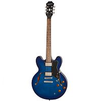 EPIPHONE DOT Deluxe (Flame Maple Top, Back & Sides) Blueberry Burst гитара полуакустическая, цвет черничный берст