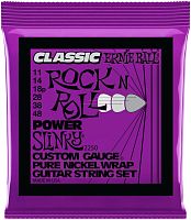 Ernie Ball 2250 струны для эл.гитары Classic Pure Nickel Power Slinky (11-14-18p-28-38-48)