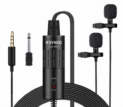 Synco Lav-S6D всенаправленный петличный микрофон двойной