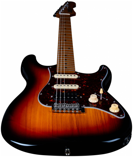 JET JS-400 SB электрогитара, Stratocaster, корпус липа, 22 лада, HSS, tremolo, цвет SB фото 7