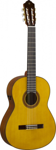 Yamaha CG-TA трансакустическая классическая гитара, верхняя дека массив ели, гриф нато