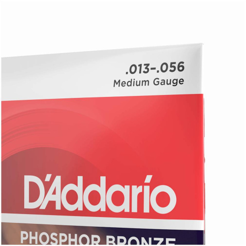 D'Addario EJ17 струны для ак. гитары фосфор/бронза, Medium 13-56 фото 2