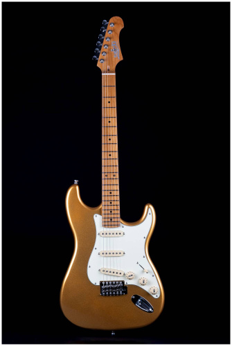 JET JS-300 GD электрогитара, Stratocaster, корпус липа, 22 лада, SSS, tremolo, цвет GD фото 3