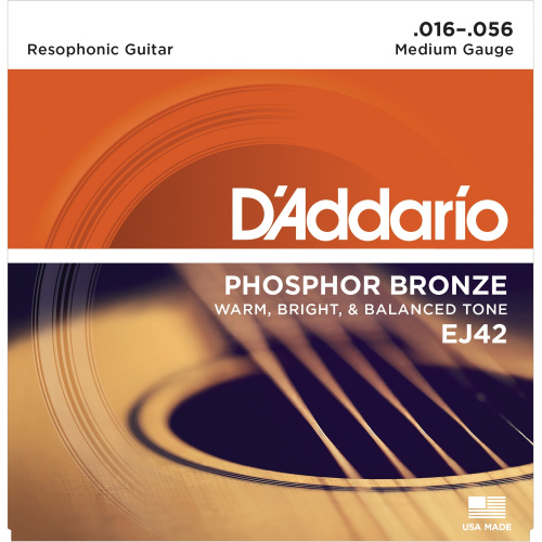 D'Addario EJ42 струны для гит, фосфор/бронза, Hard Tension