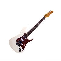 REDHILL STM300/CWH эл.гитара, Stratocaster, 1V/2T/3P, S-S-H, ольха/клен+палисандр, цвет белый