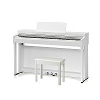 Kawai CN201W цифровое пианино с банкеткой, 88 клавиш, механика RH III, 19 тембров, 192 полифония