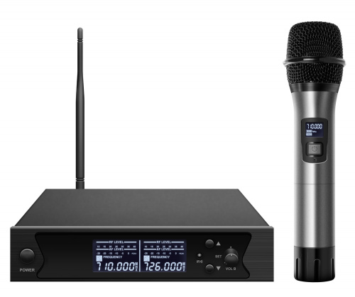 Axelvox DWS7000HT (ST Bundle) Микрофонная радиосистема с DSP, UHF 710-726 MHz, 100 каналов, LCD дисплей, ИК порт, ручной микрофон