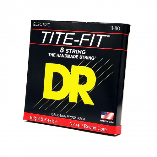 DR TF8-11 TITE-FIT струны для 8-струнной электрогитары 11 80 фото 3