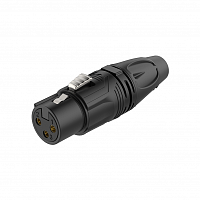 ROXTONE RX3F-BG Разъем cannon кабельный мама 3-х контактный, цвет: Черный. HQ