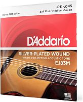 D'Addario EJ83M струны для акустической гитары типа Selmer (Gypsy guitar), серебро, Medium, 11-45
