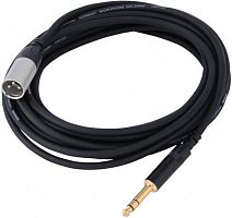 Cordial CFM 6 MV инструментальный кабель XLR M/джек стерео 6,3 мм, 6,0 м, черный