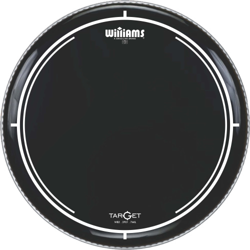 WILLIAMS WB2-7MIL-13 Double Ply Black Oil Target Series 13' 7-MIL двухслойный пластик для тома и малого барабана прозрачный