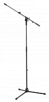 K&M 25600-300-55 микрофонная стойка журавль, металлические узлы, высота 970-1640мм, длина журавля 600-955мм, цвет черный