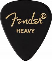 FENDER 351 Shape Premium Picks Heavy Black 12 Count набор медиаторов, 12 шт, цвет - черный