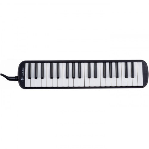 SWAN SW37J-3-BK мелодика духовая клавишная 37 клавиш, цвет черный, пластиковый кейс фото 4