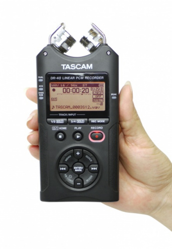 Tascam DR-40 портативный PCM стерео рекордер с встроенными микрофонами, Wav/MP3 фото 18